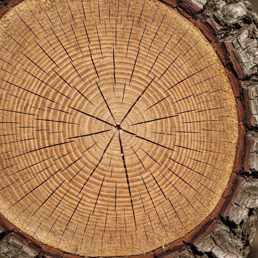 Tree bark texture cross-section